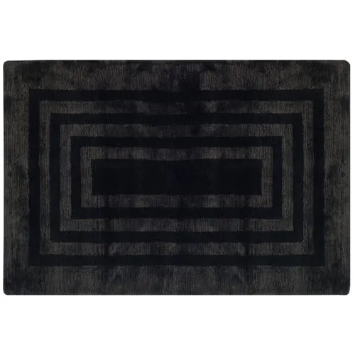 Ellington Border Rug - Ralph Lauren Home - Black - Black