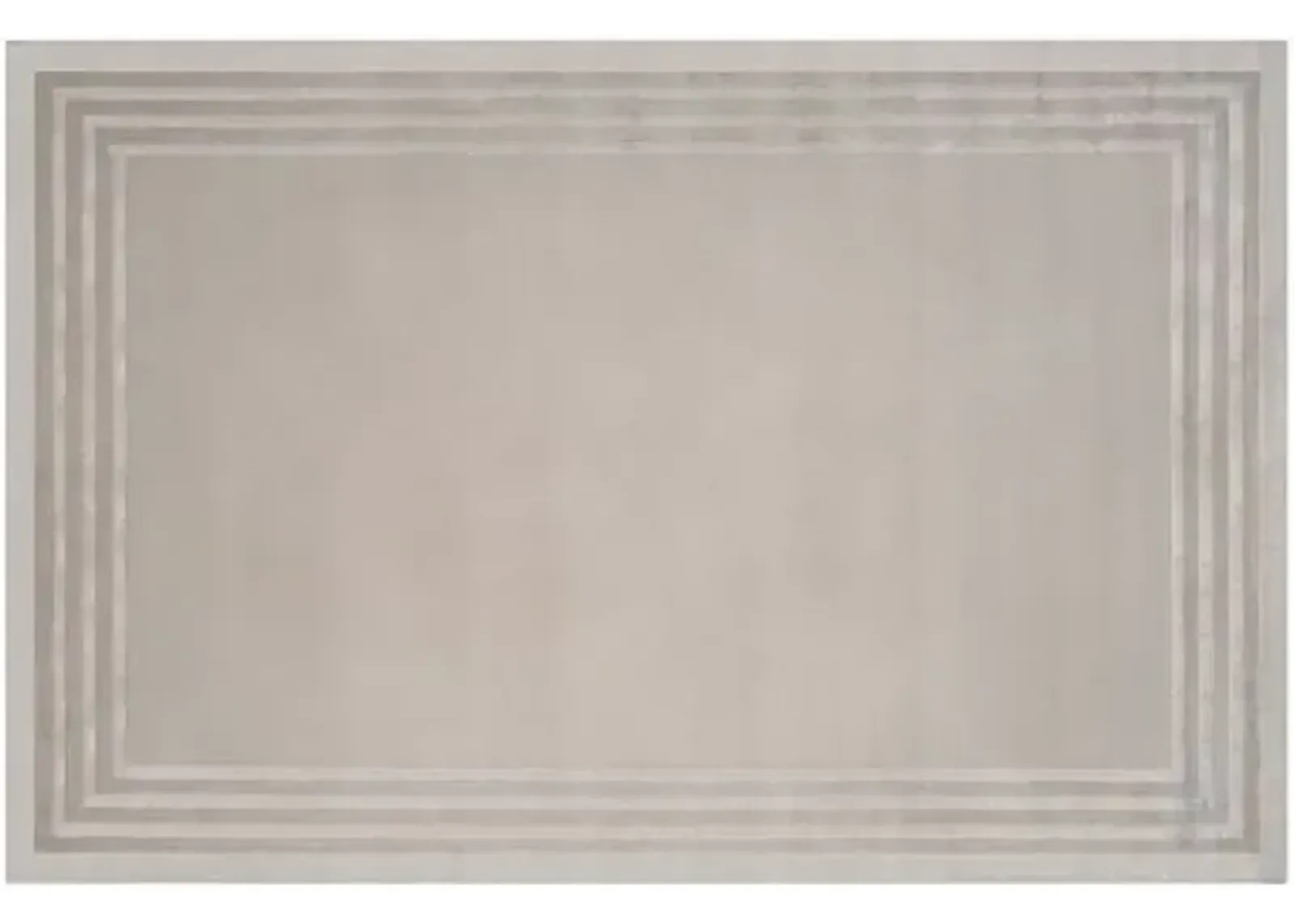 Ellington Border Rug - Ralph Lauren Home - Gray - Gray