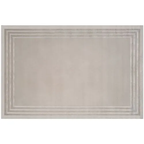 Ellington Border Rug - Ralph Lauren Home - Gray - Gray