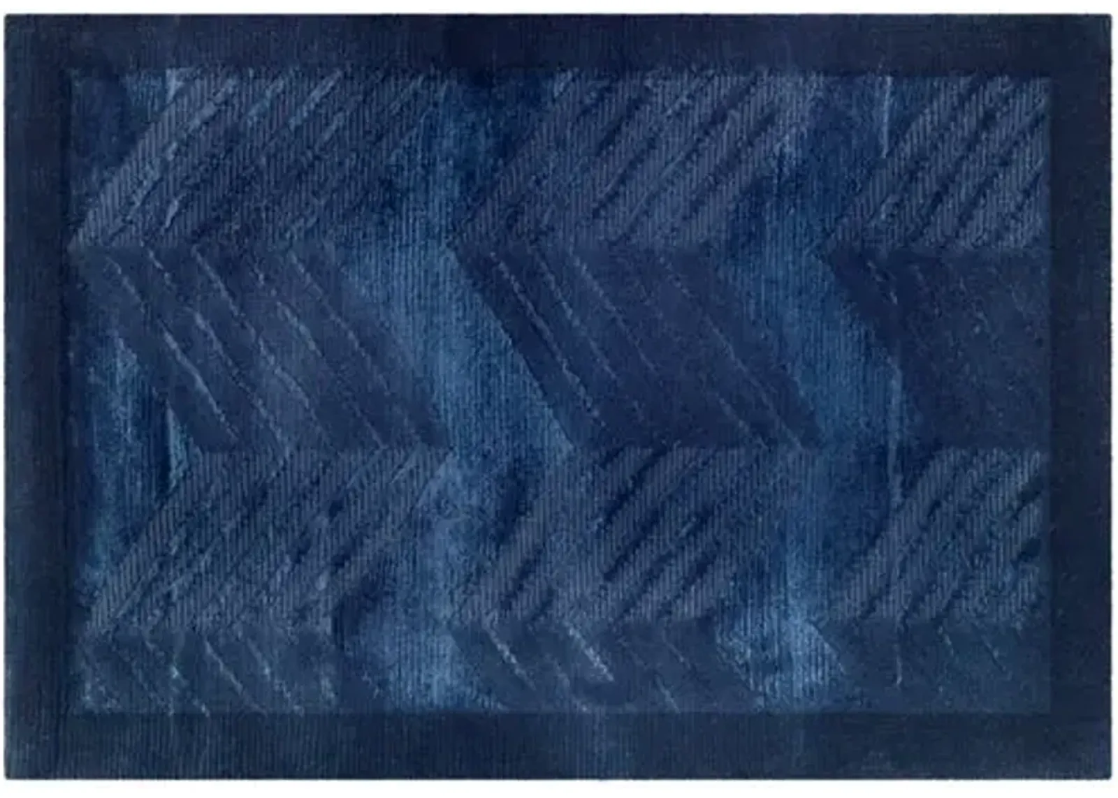 Monroe Chevron Rug - Ralph Lauren Home - Blue - Blue