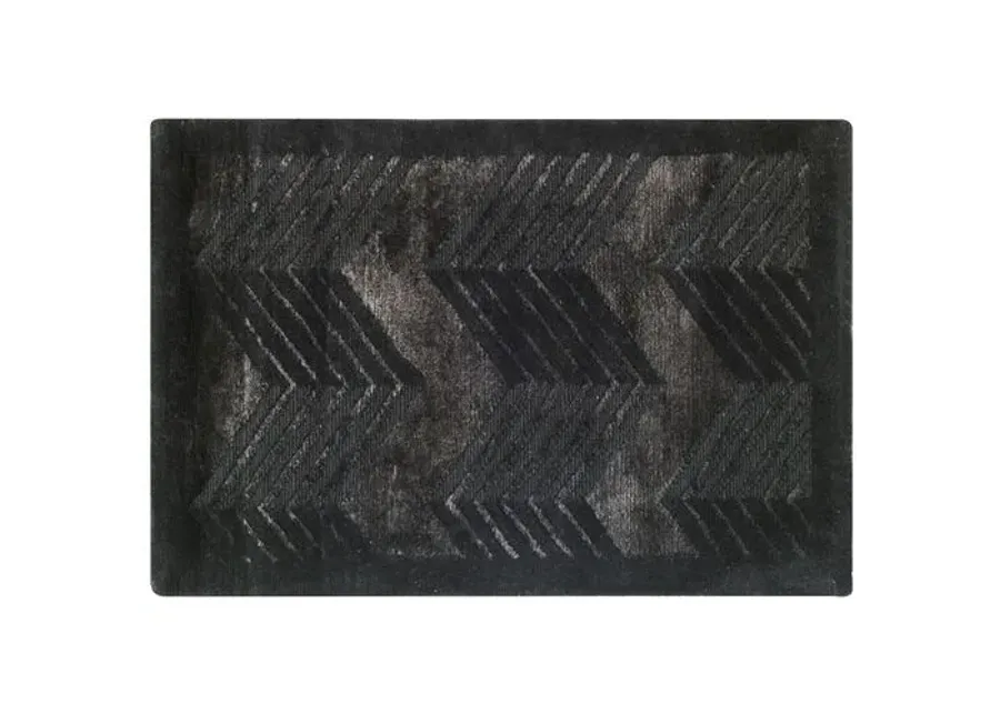 Monroe Chevron Rug - Ralph Lauren Home - Black - Black