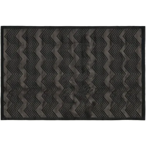 Monroe Chevron Rug - Ralph Lauren Home - Black - Black