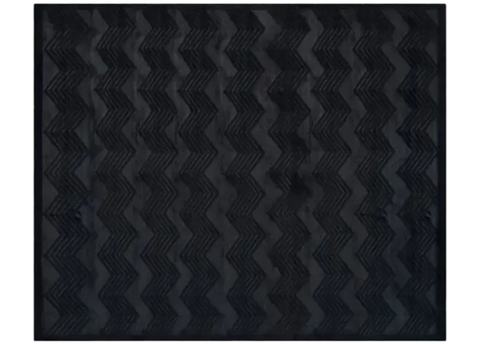 Monroe Chevron Rug - Ralph Lauren Home - Black - Black