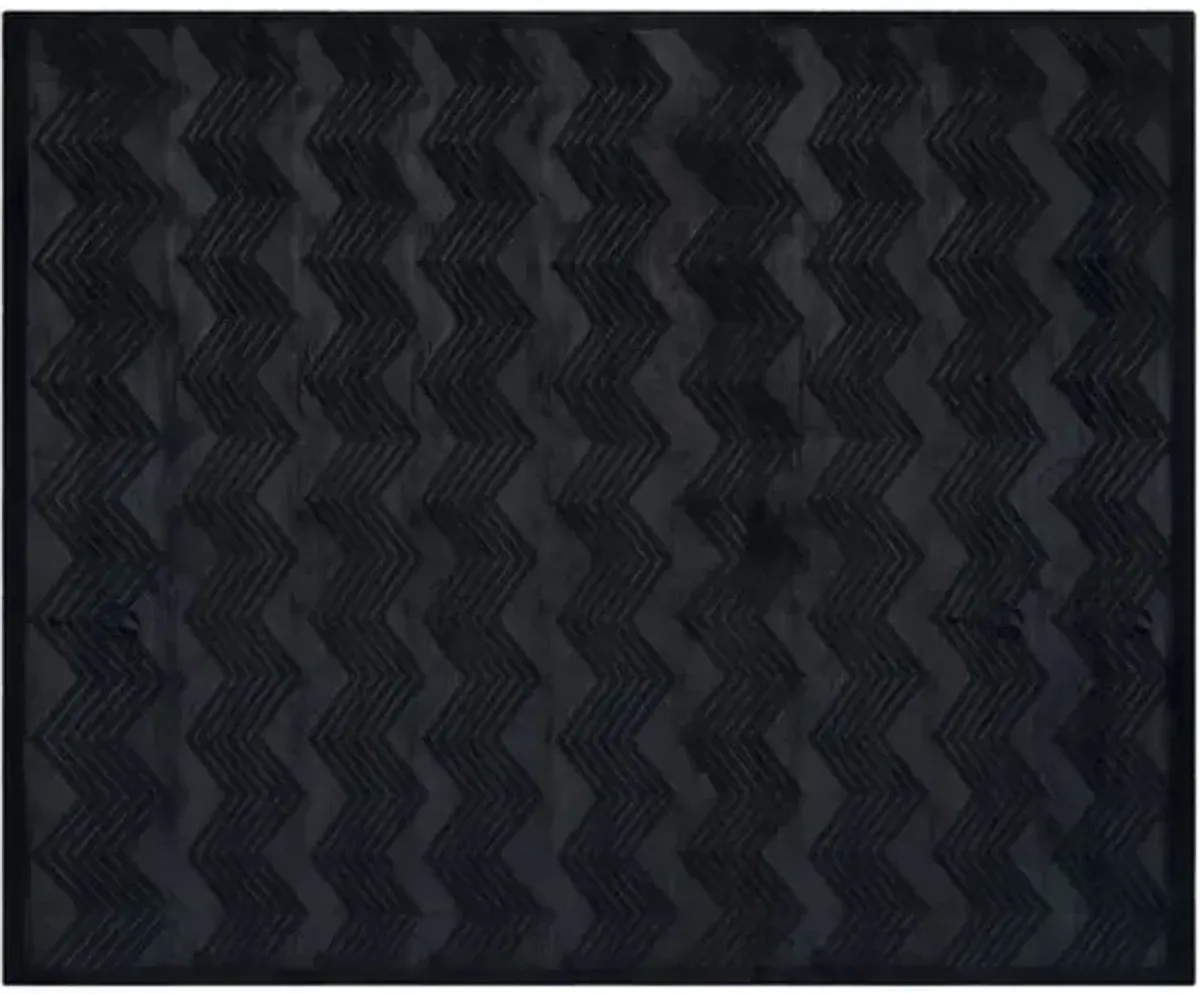 Monroe Chevron Rug - Ralph Lauren Home - Black - Black