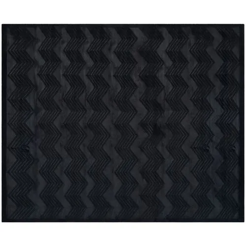 Monroe Chevron Rug - Ralph Lauren Home - Black - Black