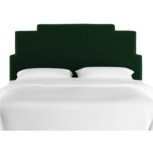 Paxton Velvet Bed - Emerald - Handcrafted