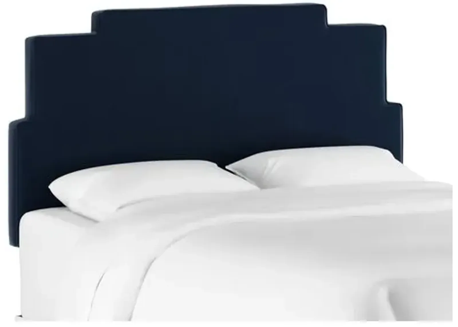 Paxton Velvet Headboard - Blue