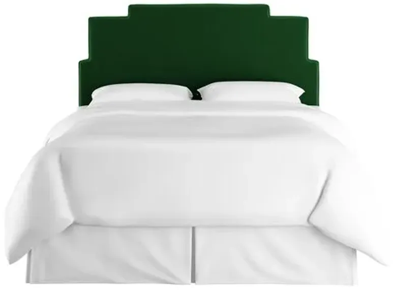 Paxton Velvet Headboard - Green