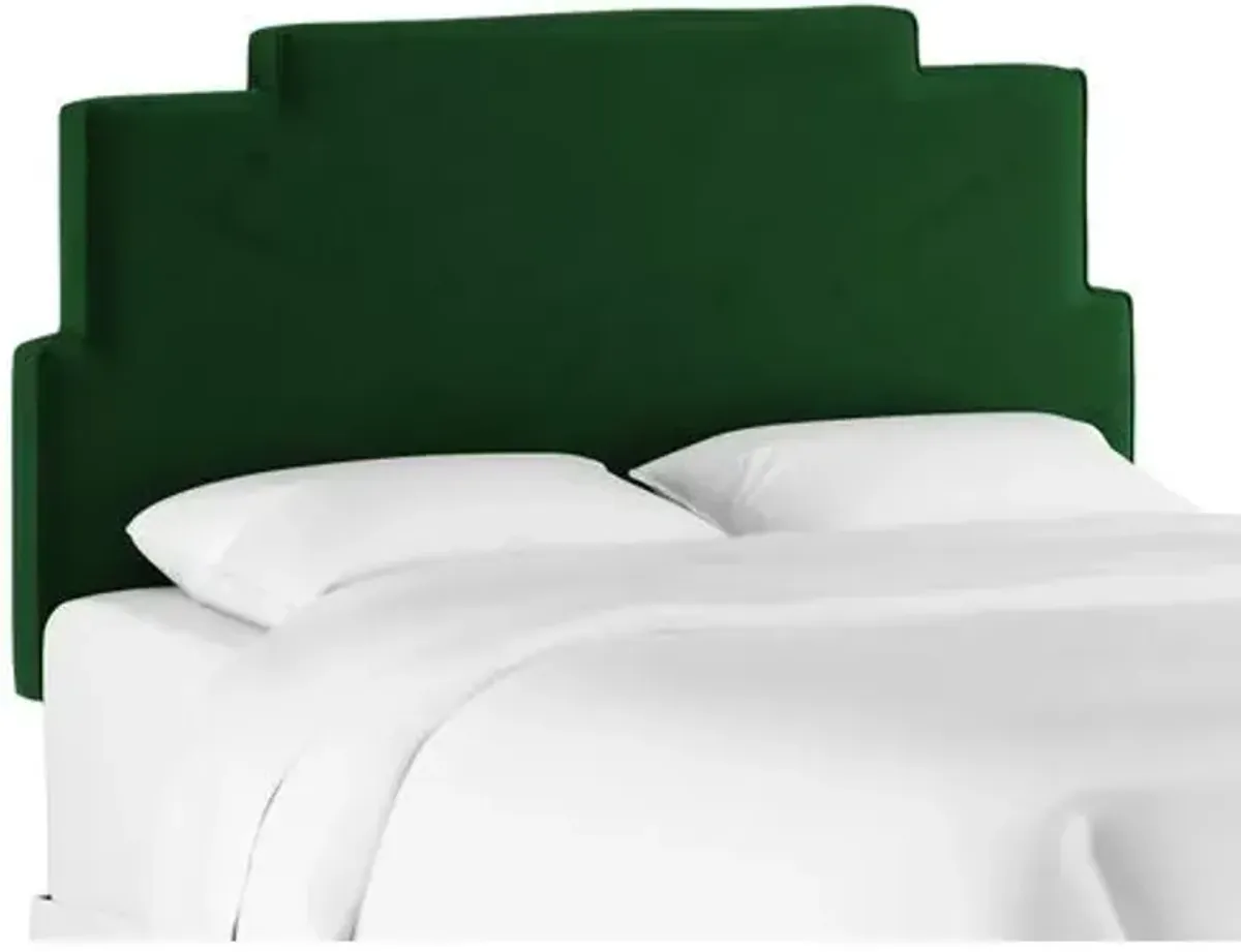 Paxton Velvet Headboard - Green