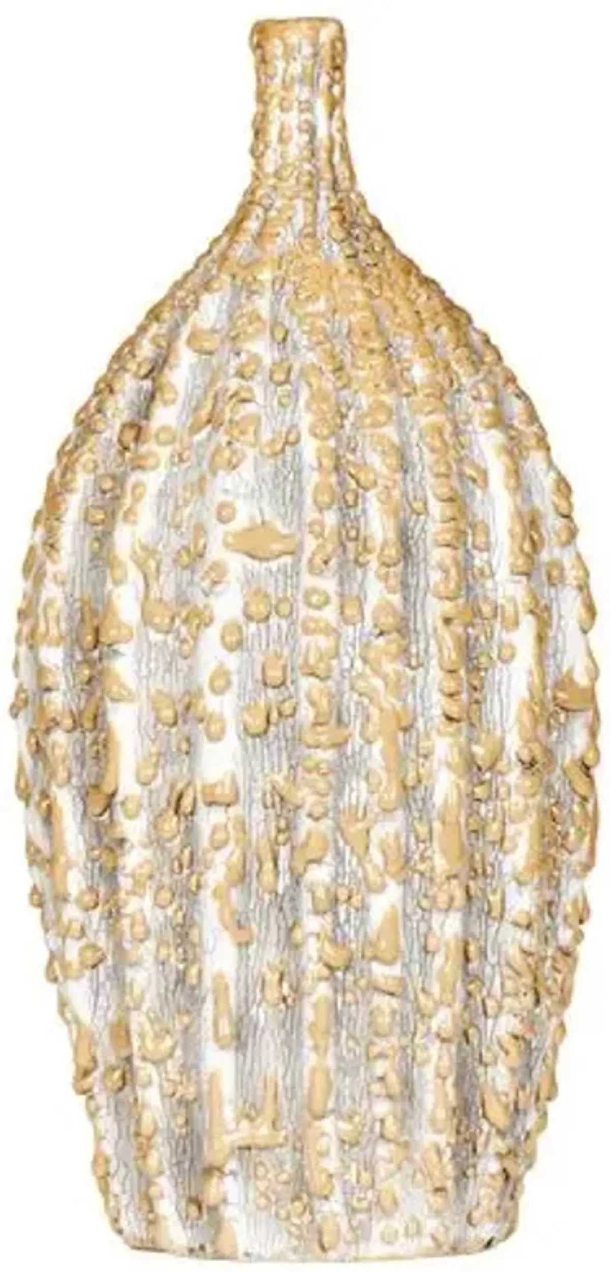 14" Coral Reef Vase - Yellow/Cream - Bradburn Home