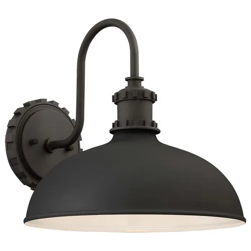 Escudilla Outdoor Sconce - Black