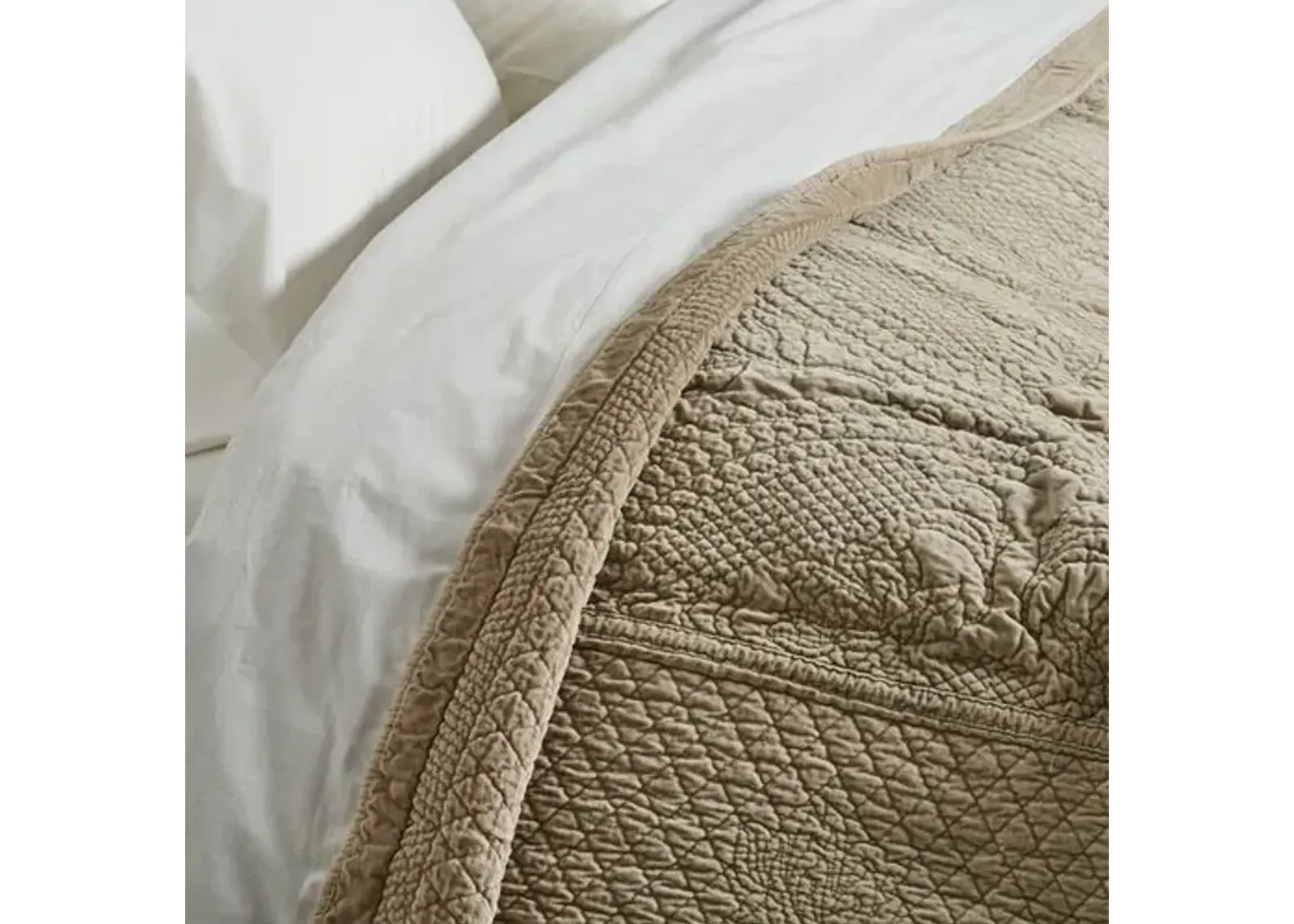 Marseille Coverlet - Taupe - Pom Pom at Home - Beige