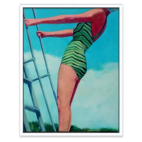 T.S. Harris - High Dive Painting - Blue