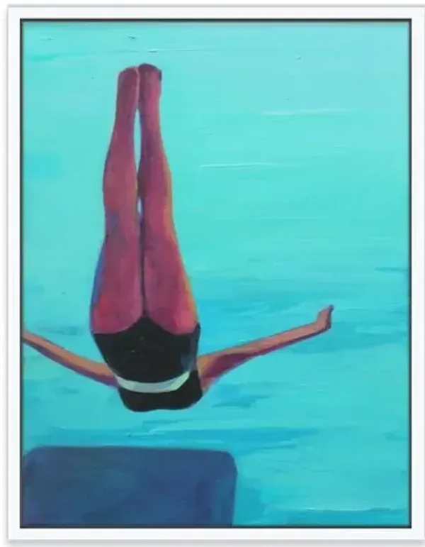 T.S. Harris - Swan Dive Painting - Blue