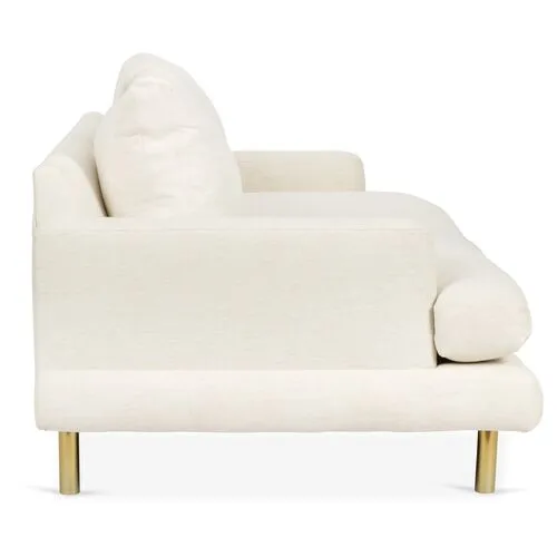 Somerset Performance Sofa - Ivory Crypton - Kim Salmela - Handcrafted