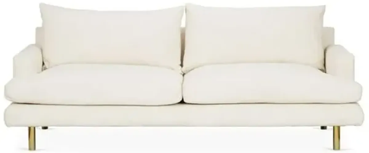 Somerset Performance Sofa - Ivory Crypton - Kim Salmela - Handcrafted