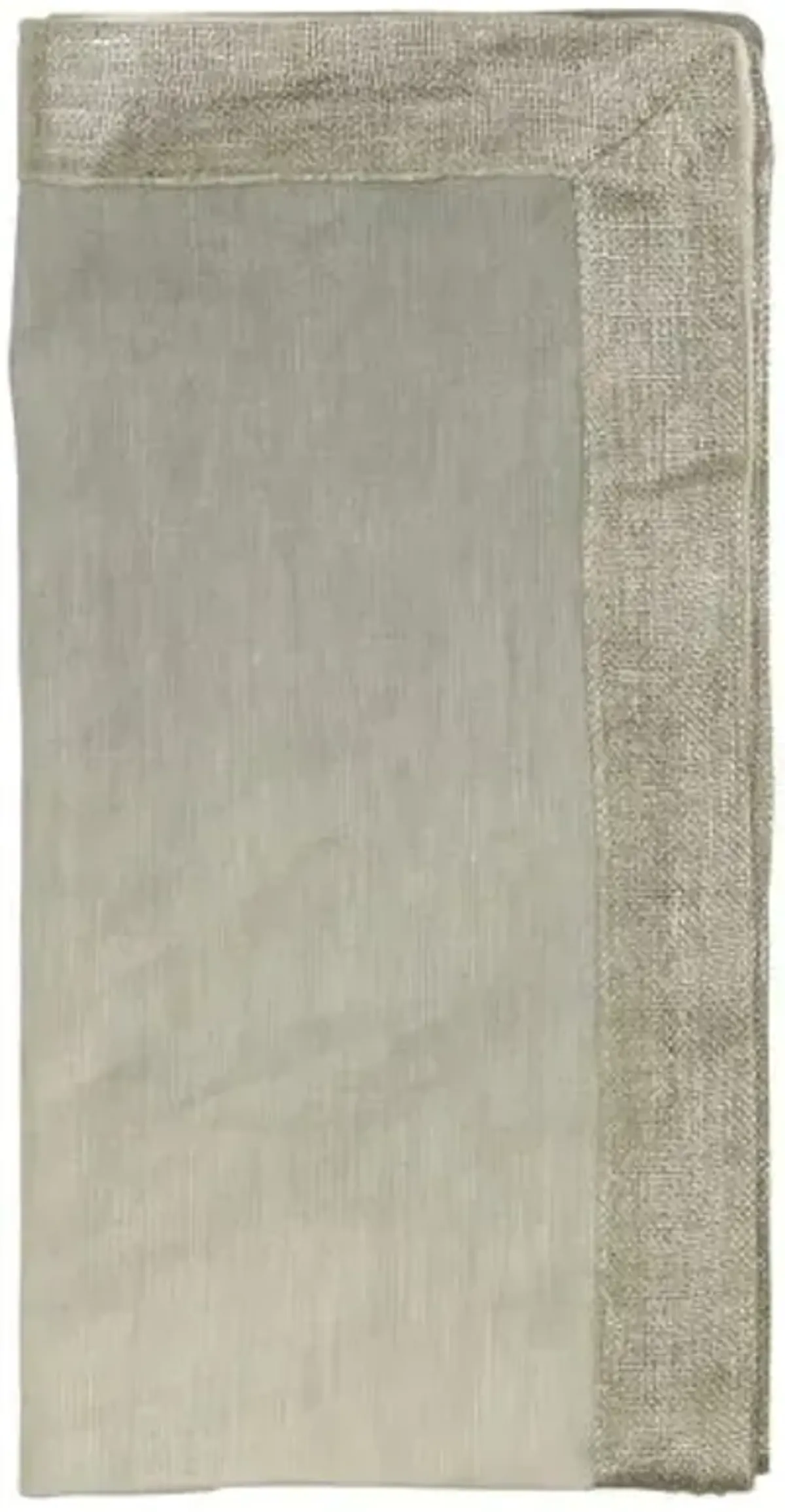 Set of 4 Dip-Dye Dinner Napkins - Gray/Silver - Kim Seybert