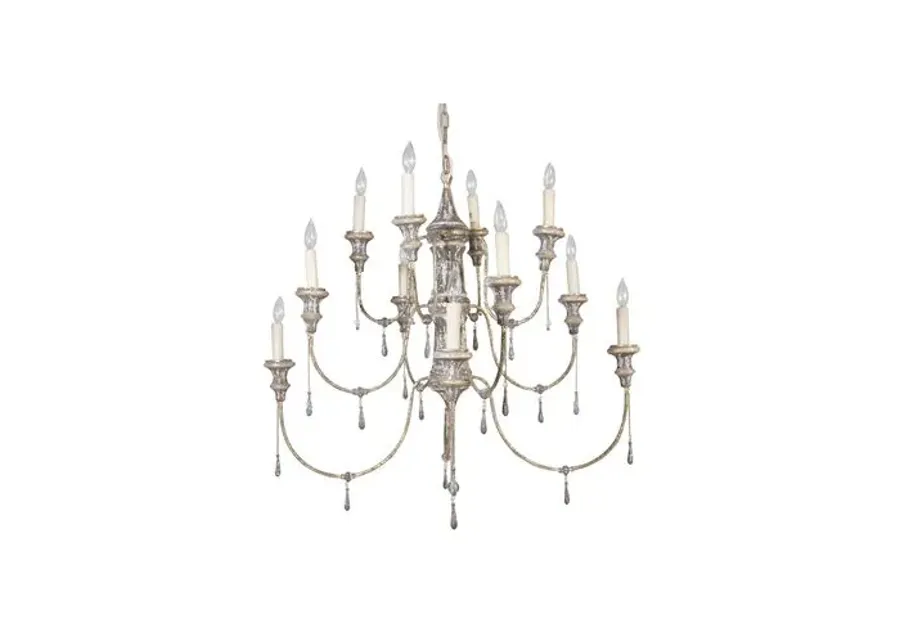 Durham Chandelier - Chocolate/Gold - Gabby - Brown