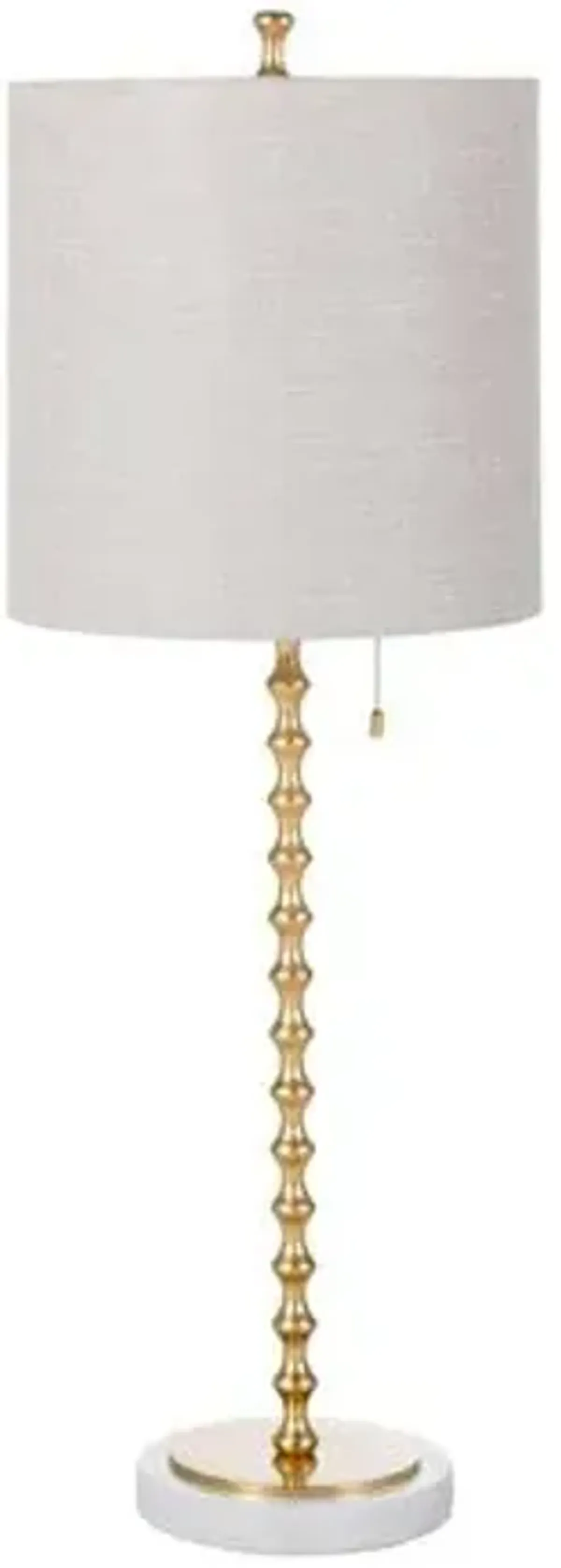 Addie Table Lamp - Gold Leaf/White - Gabby