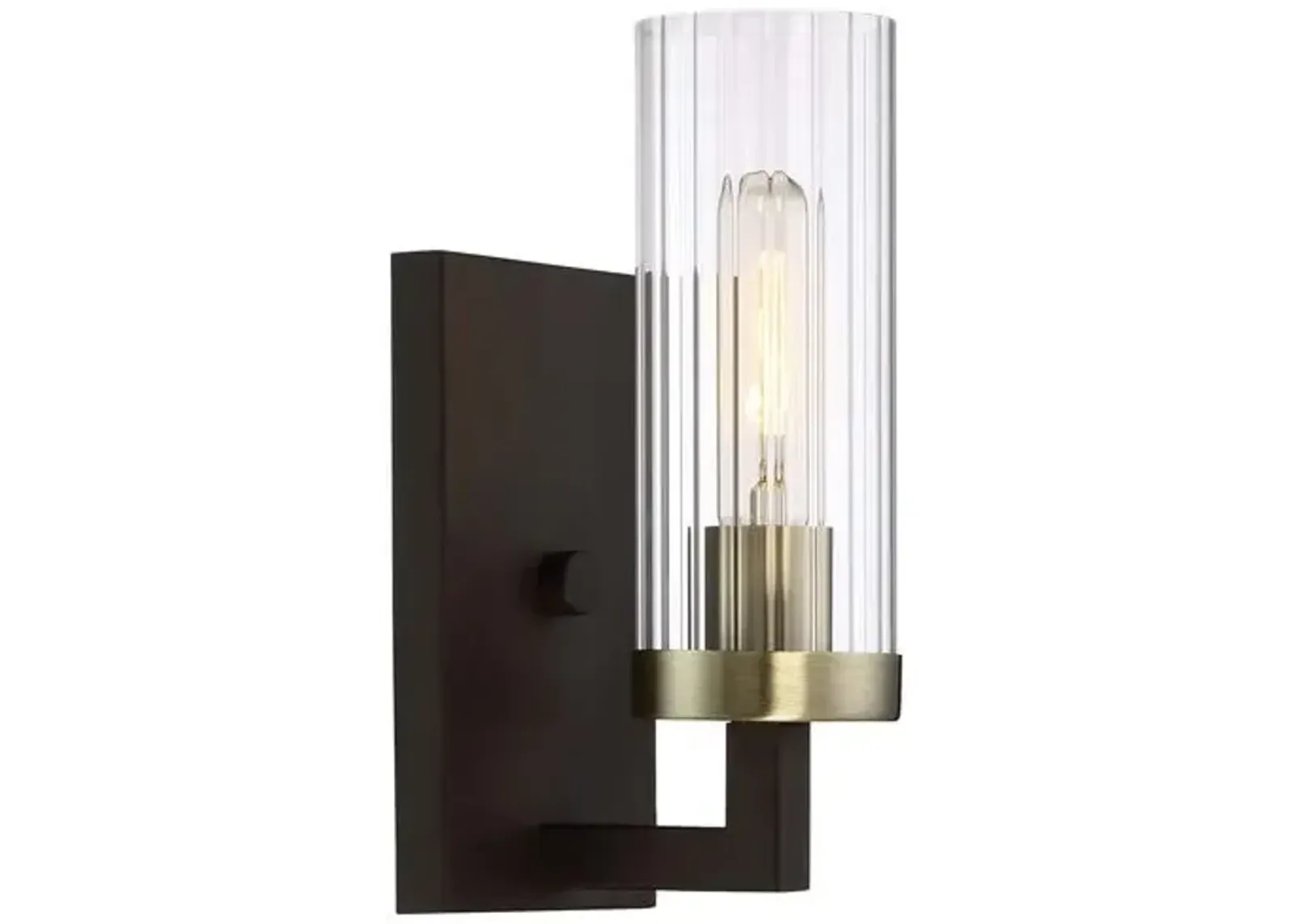 Ainsley Court Sconce - Bronze/Brass - Black