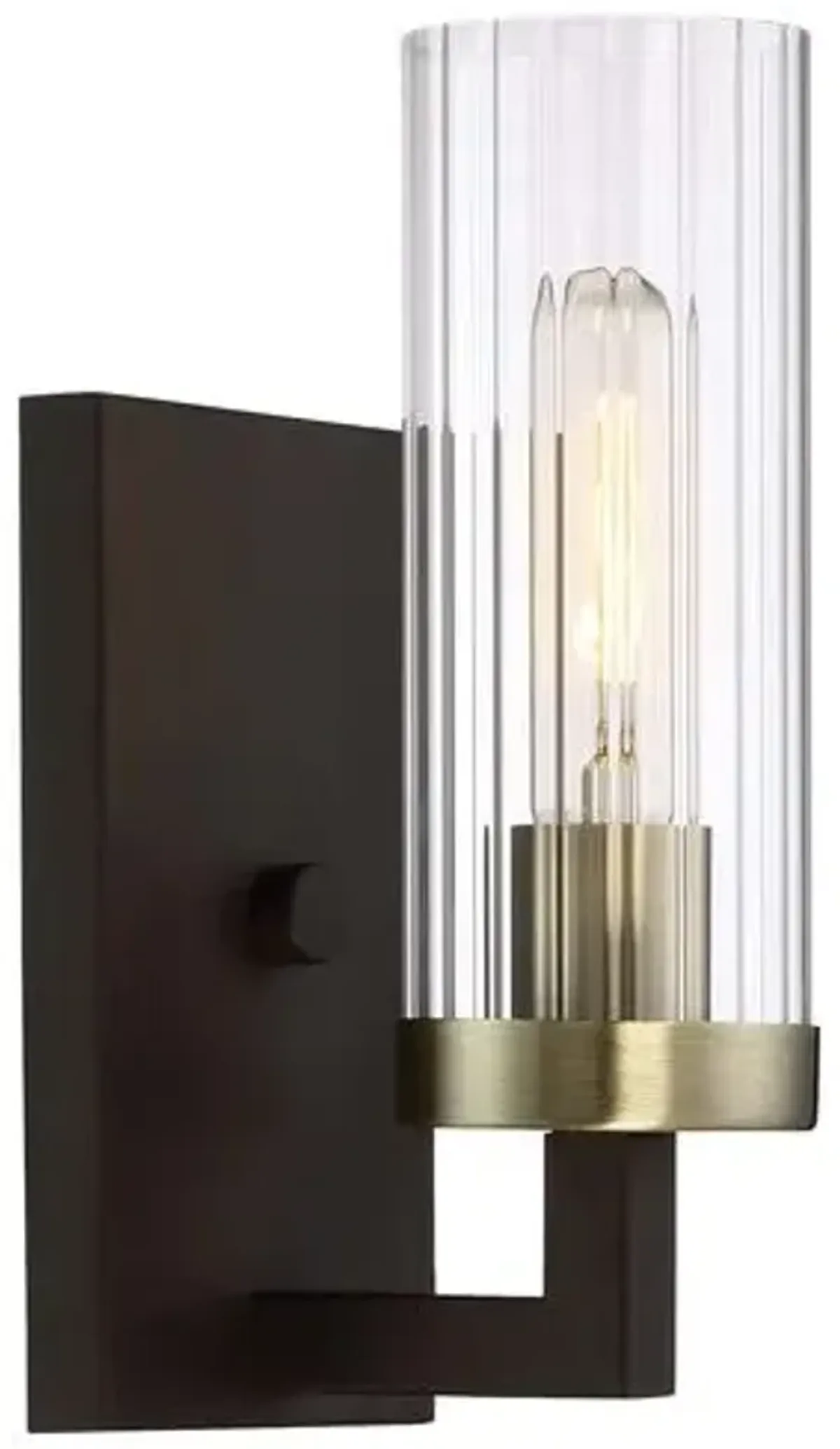 Ainsley Court Sconce - Bronze/Brass - Black