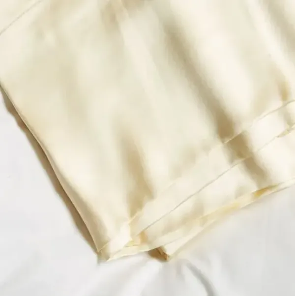 Classic Collection Silk Flat Sheet - Kumi Kookoon - Ivory