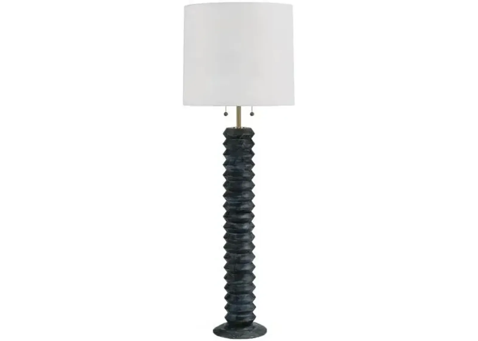 Coastal Living Accordion Floor Lamp - Ebony - Regina Andrew