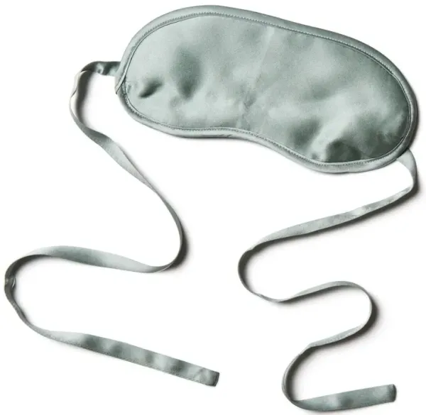 Silk-Filled Eye Mask, Seafoam
