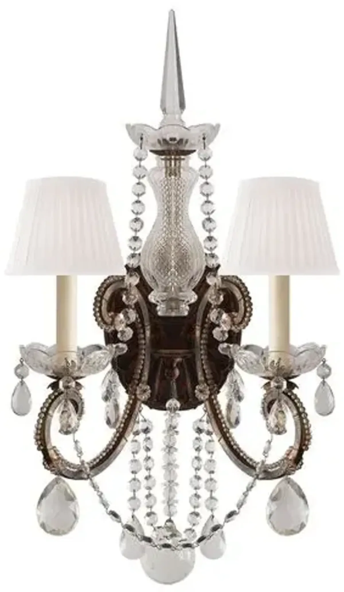 Ralph Lauren Home - Visual Comfort - Adrianna Crystal Double 2-Light Sconce - Gold