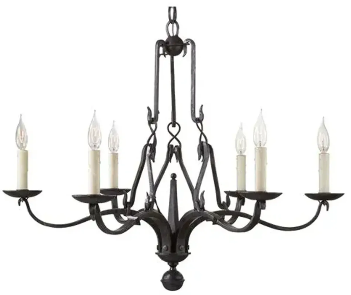 Ralph Lauren Home - Visual Comfort - Allegra Small Chandelier - Iron - Black