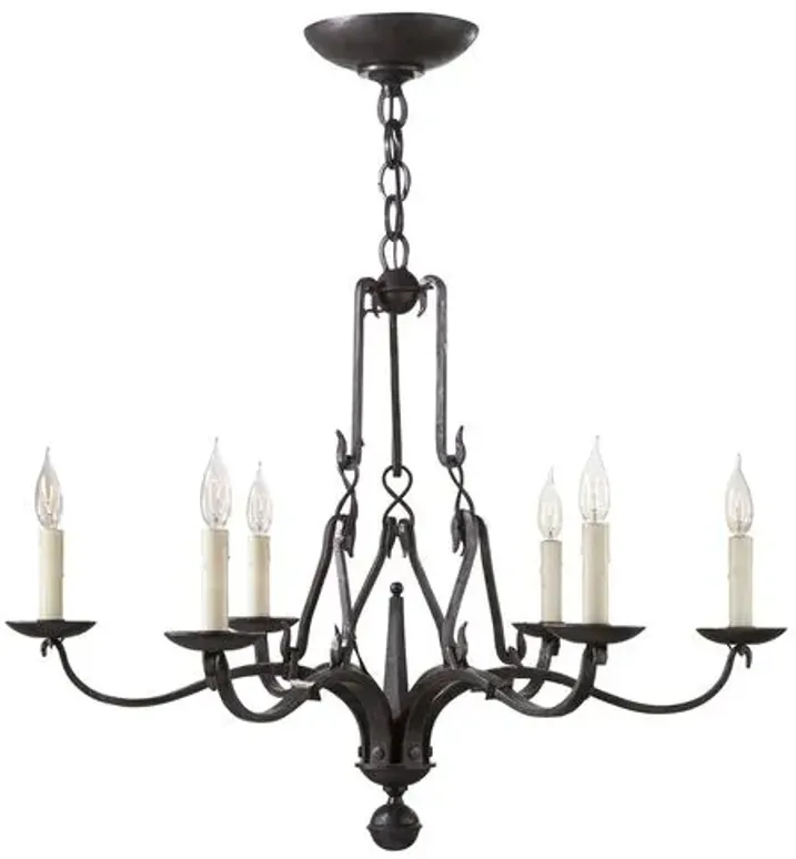 Ralph Lauren Home - Visual Comfort - Allegra Small Chandelier - Iron - Black