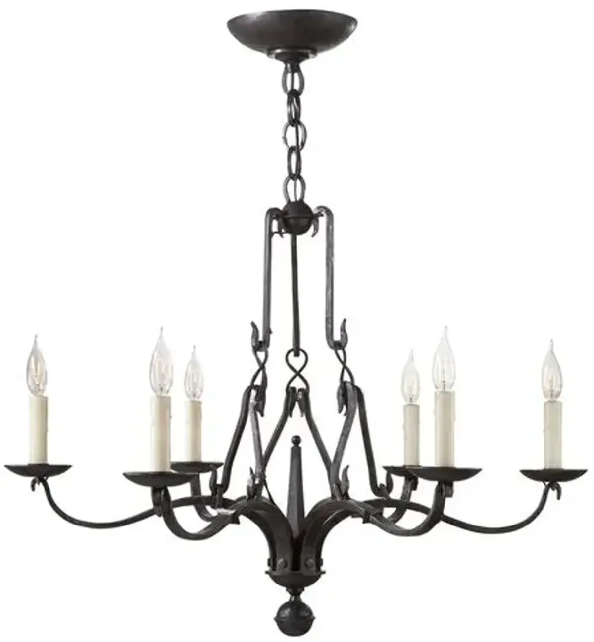 Ralph Lauren Home - Visual Comfort - Allegra Medium Chandelier - Iron - Black