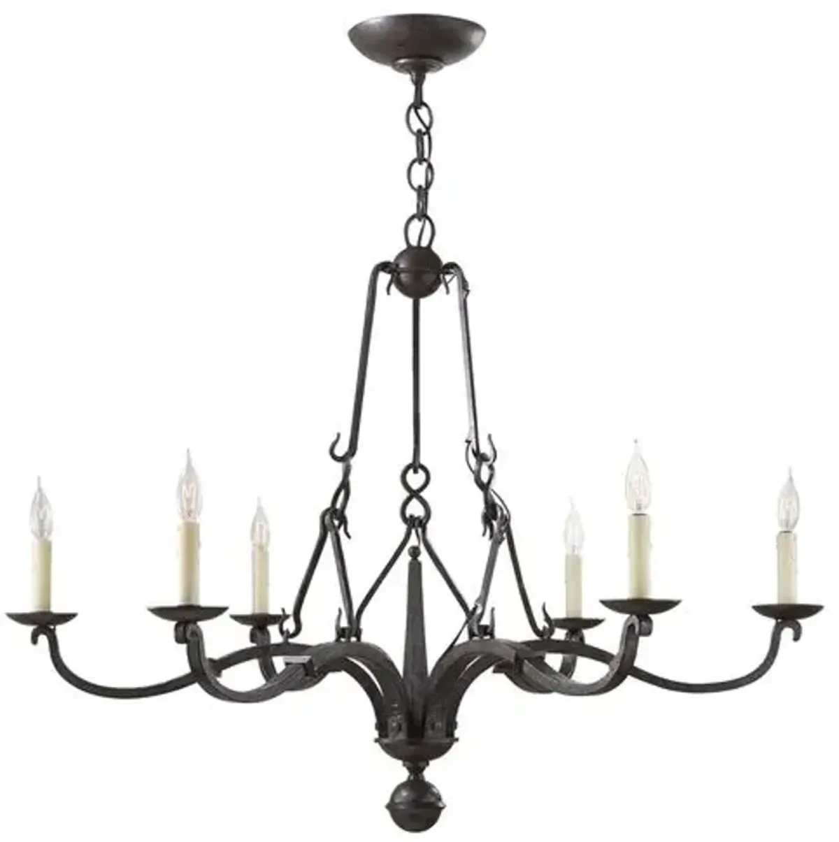 Ralph Lauren Home - Visual Comfort - Allegra Medium Chandelier - Iron - Black