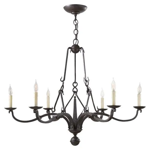 Ralph Lauren Home - Visual Comfort - Allegra Medium Chandelier - Iron - Black