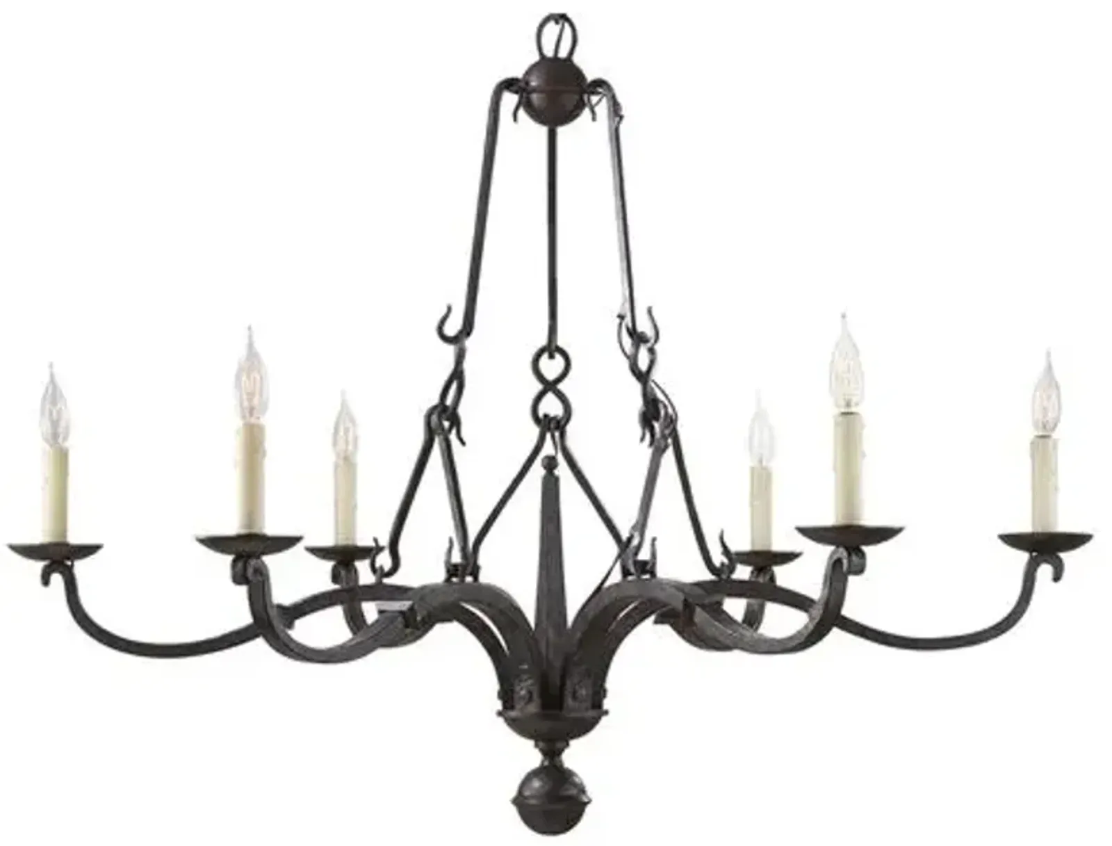 Ralph Lauren Home - Visual Comfort - Allegra Medium Chandelier - Iron - Black