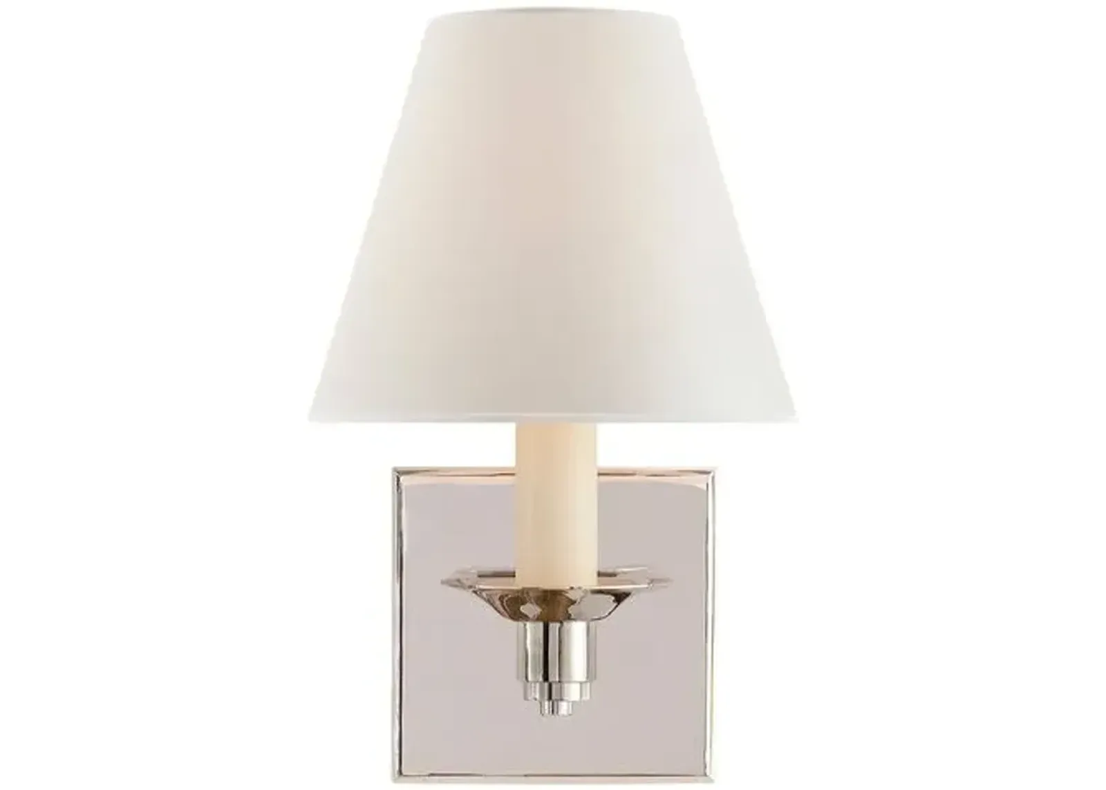 Ralph Lauren Home - Visual Comfort - Evans Single-Arm Sconce - Silver