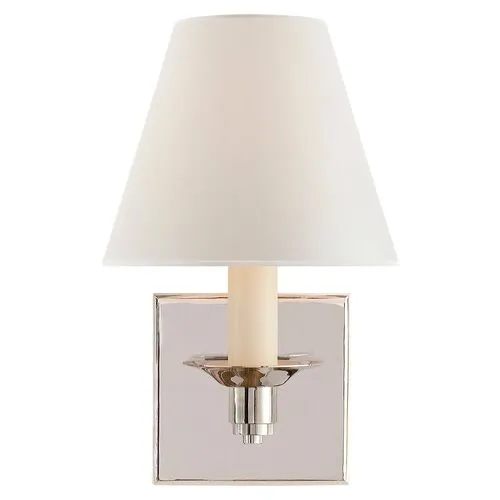 Ralph Lauren Home - Visual Comfort - Evans Single-Arm Sconce - Silver