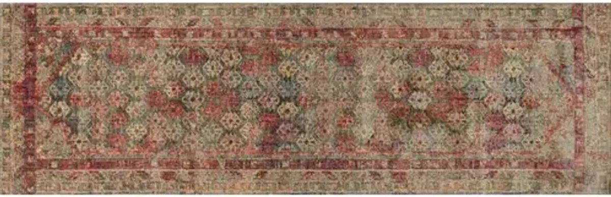 Sagamore Rug - Slate/Berry - Red - Red