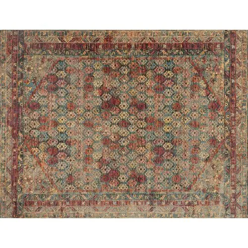 Sagamore Rug - Slate/Berry - Red - Red