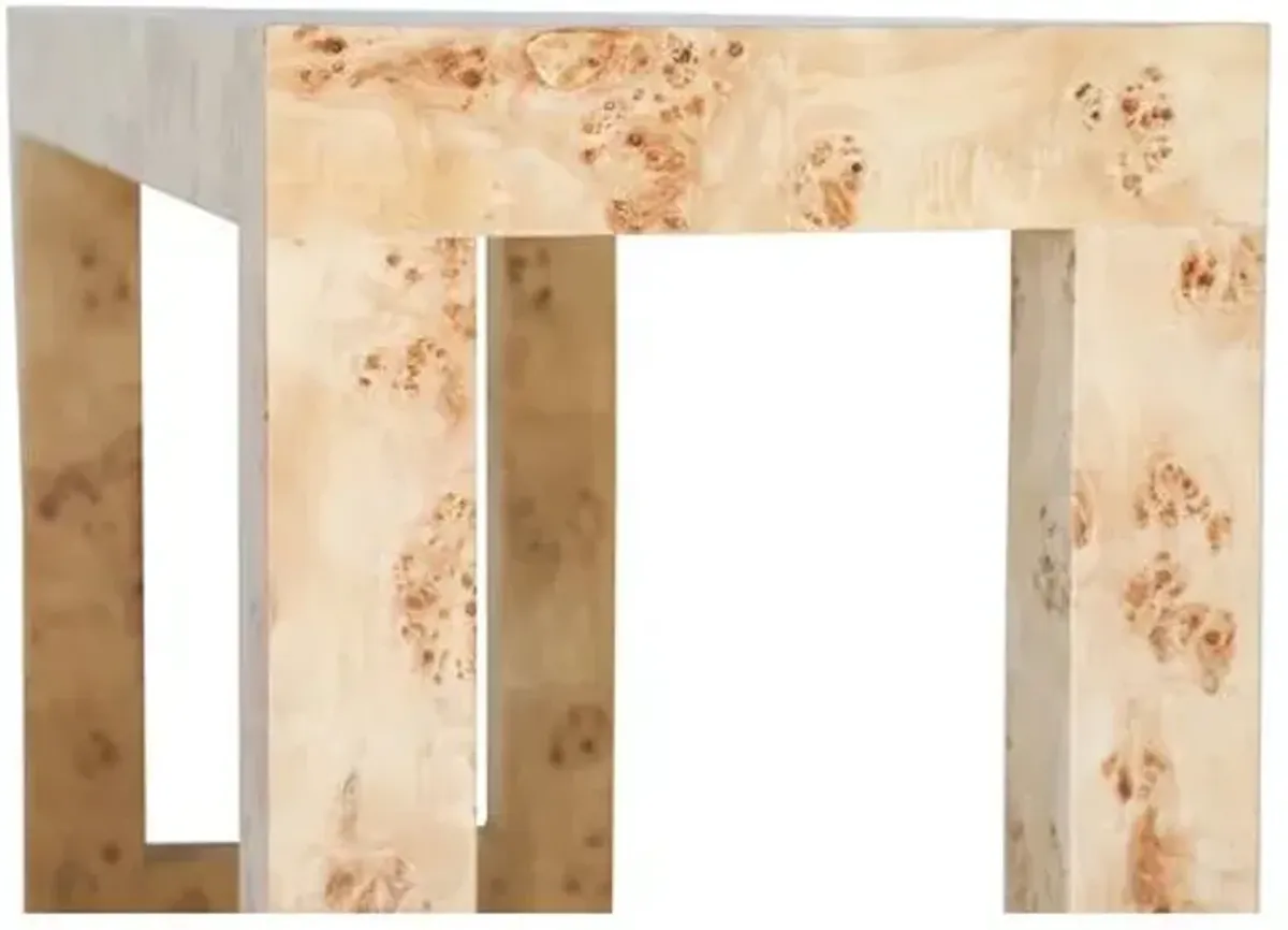 Chloé Console - Honey Burl - Ave Home - Beige