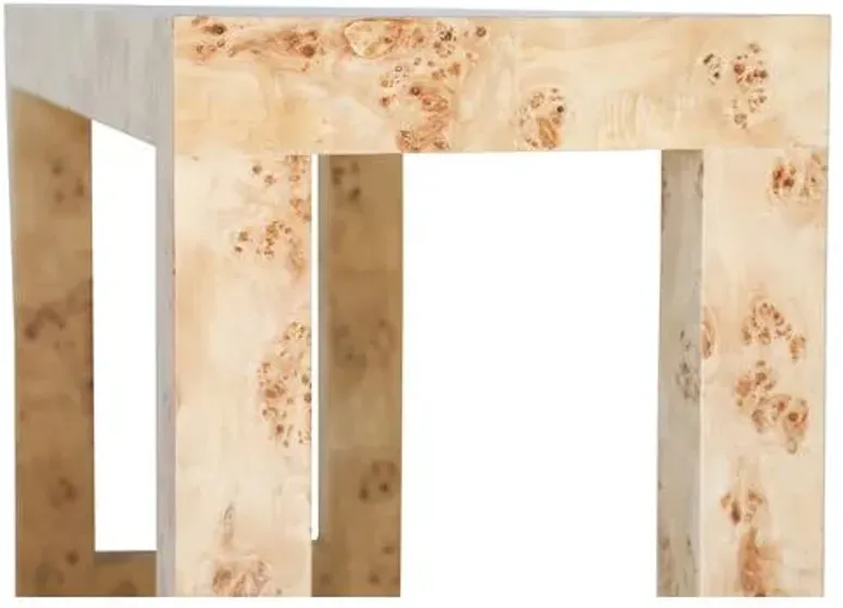 Chloé Console - Honey Burl - Ave Home - Beige