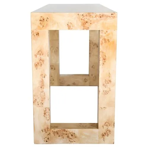 Chloé Console - Honey Burl - Ave Home - Beige