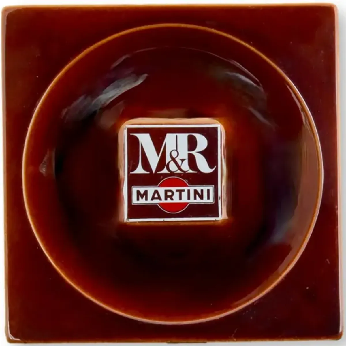 French Bistro Advertising Ashtray - Rose Victoria - Brown