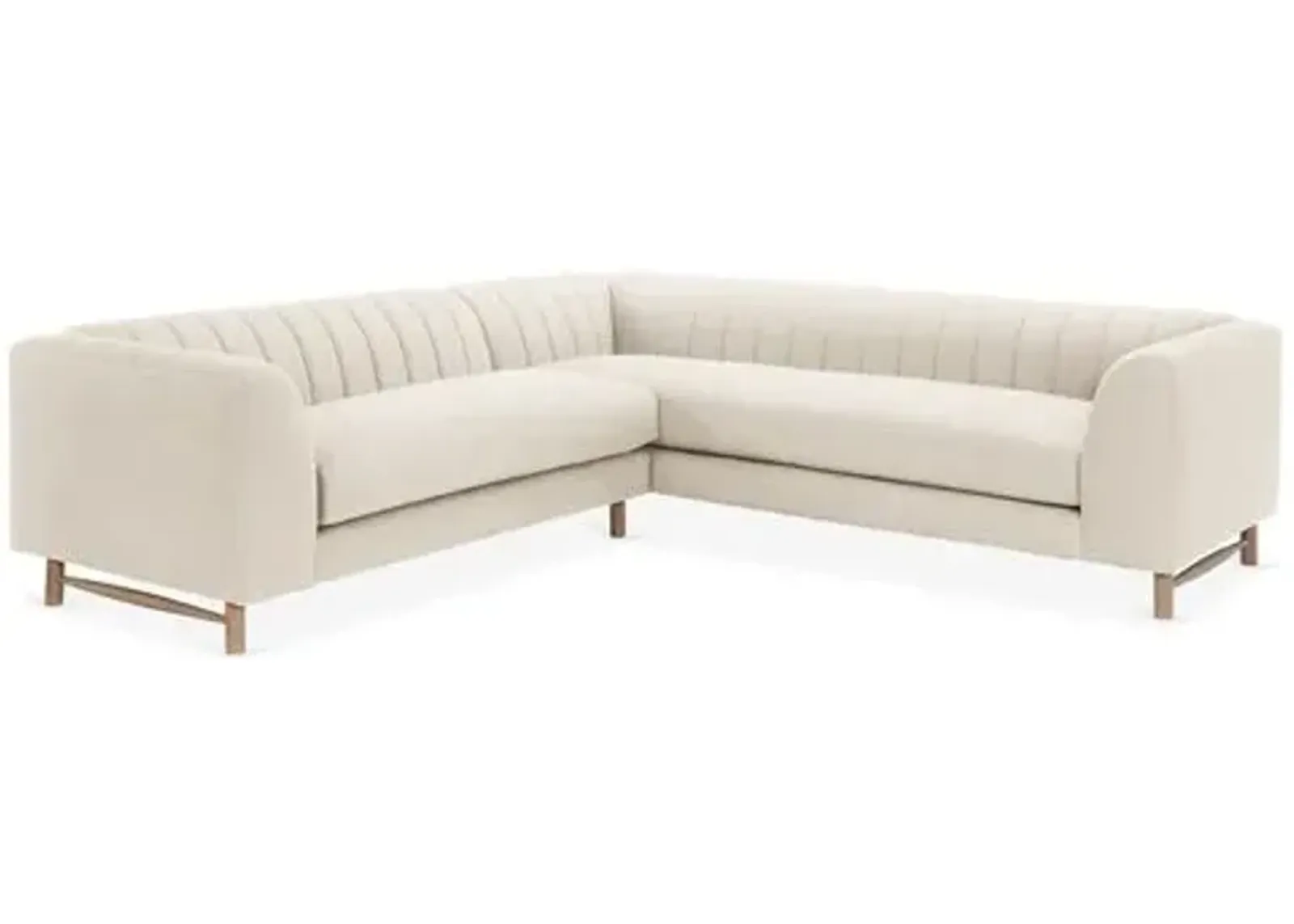 Alden Linen Sectional - Ivory