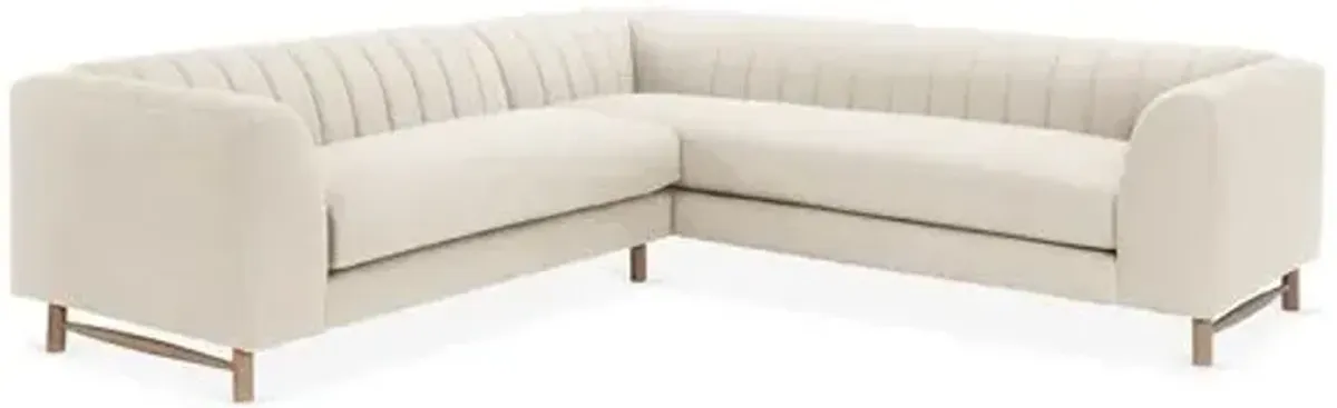 Alden Linen Sectional - Ivory