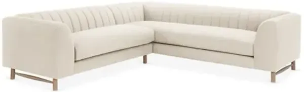 Alden Linen Sectional - Ivory