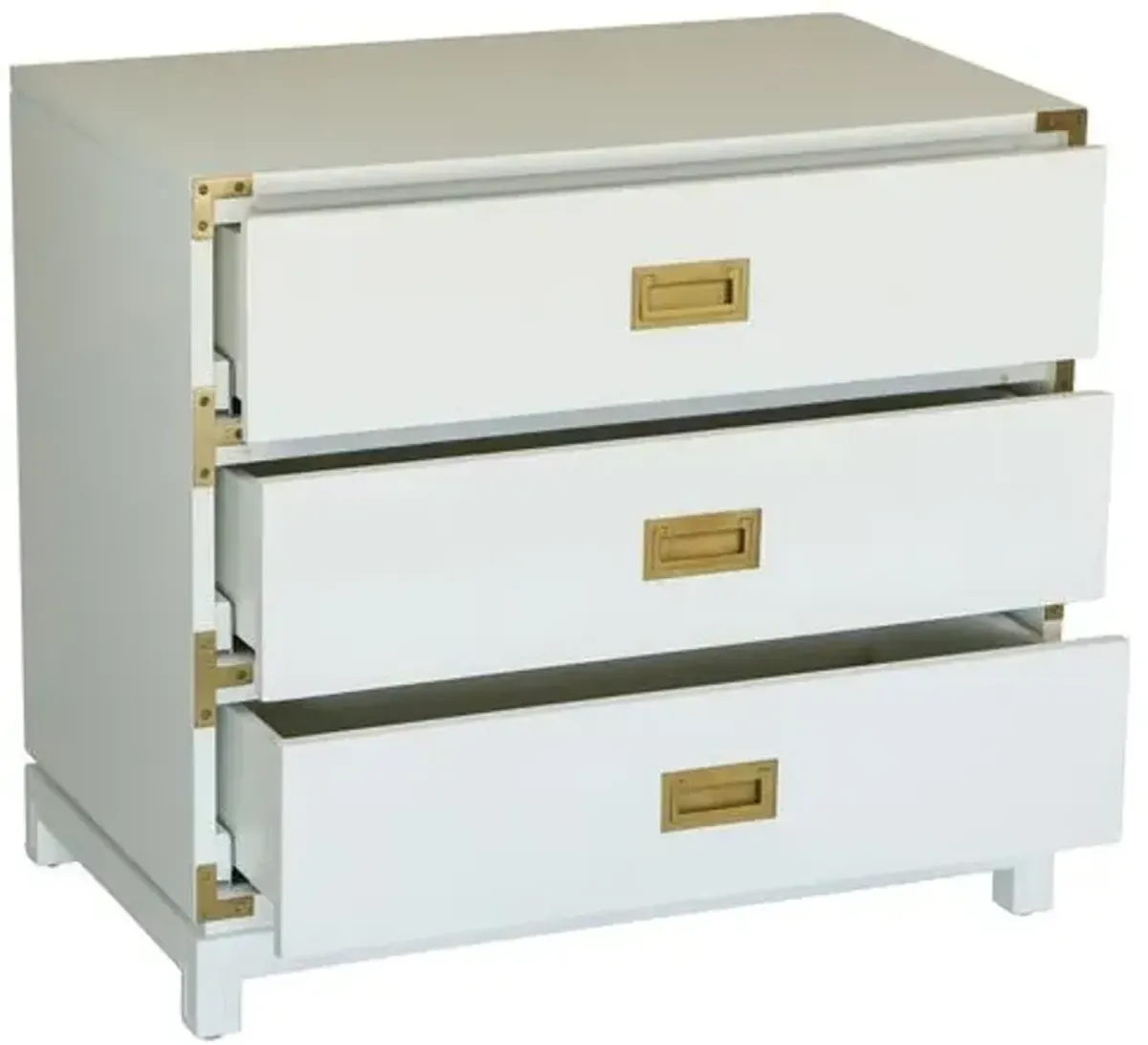 Carlyle Campaign Dresser - White - Ave Home