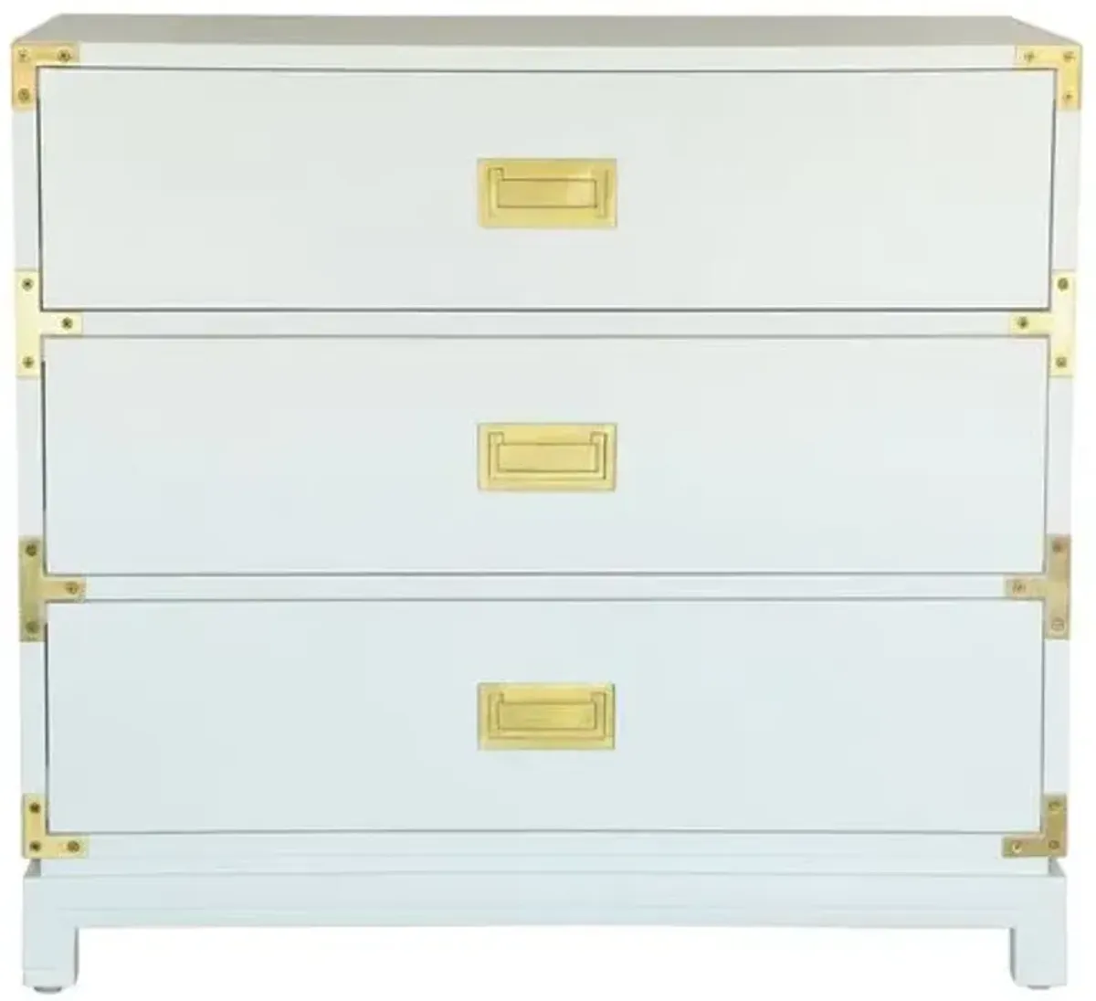 Carlyle Campaign Dresser - White - Ave Home