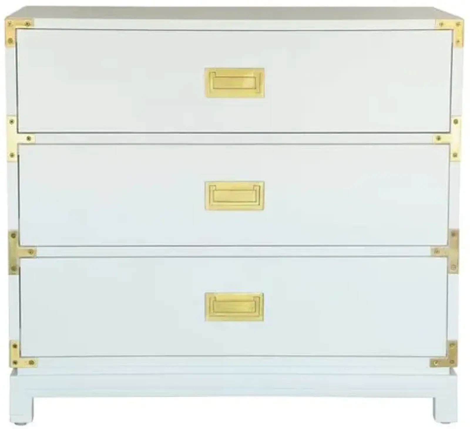 Carlyle Campaign Dresser - White - Ave Home