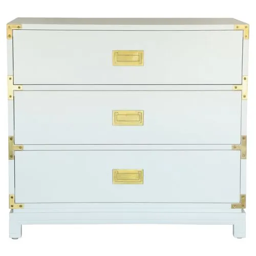 Carlyle Campaign Dresser - White - Ave Home